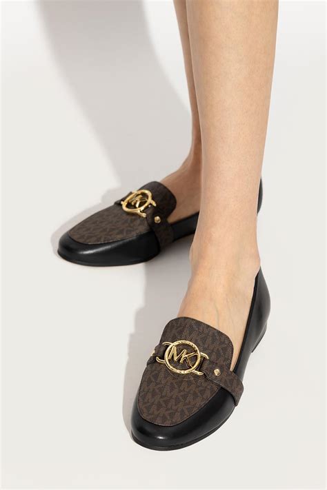 leather womens loafer with small tongue michael kors|Michael Kors.